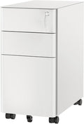 Mount-It! Slim Rolling Under Desk Cabinet, Mobile Filing Cabinet by Mount-It