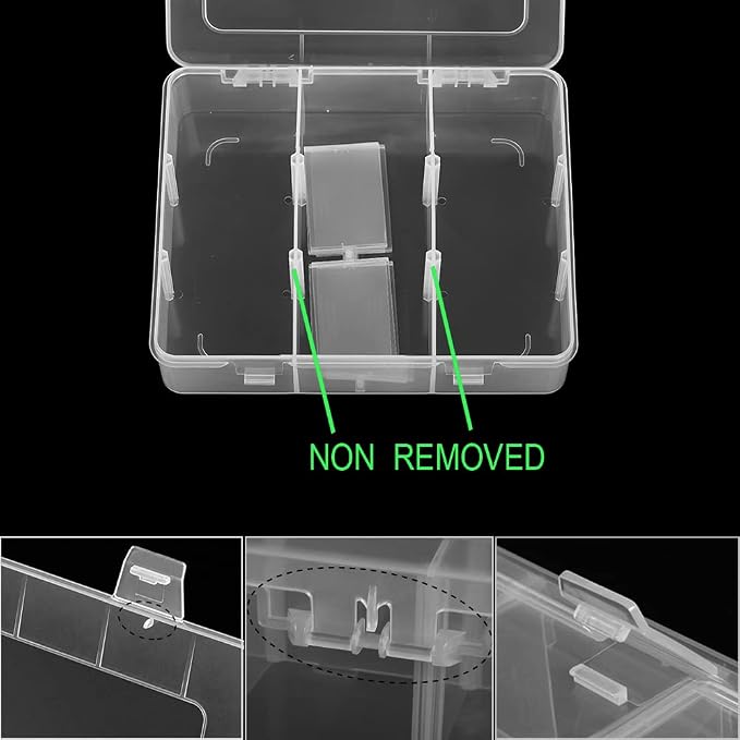 9 Grids 2 Pack Plastic Storage Compartment Organizer Container - Image 3