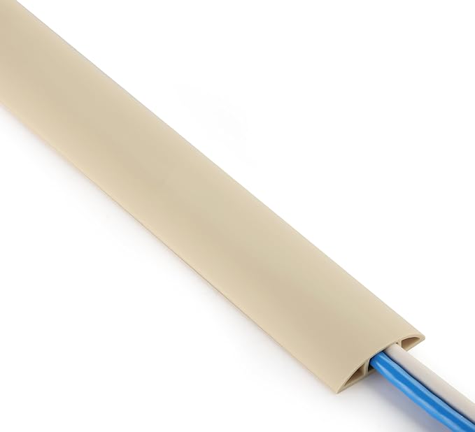 ZhiYo 5.6ft Cord Covers for Wires on Floor, Cord Hider Floor Hide Extension by ZhiYo