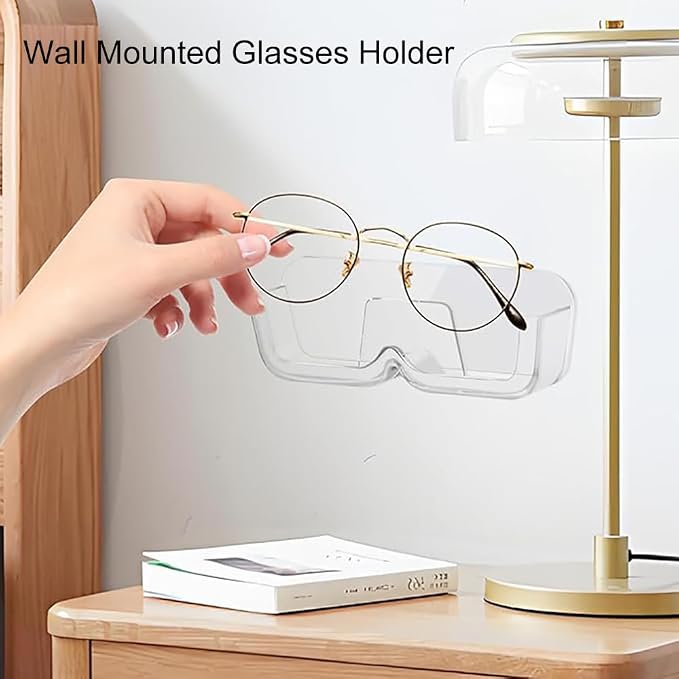 2pcs Eyeglass Holder Wall Mount, Sunglasses Storage Organizer, Glasses Holder - Image 4