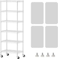 SINGAYE 6 Shelves Storage Shelf Wire Closet Bathroom Organizers Metal Pantry by SINGAYE