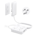 TROND Flat Plug Power Strip - 6ft Extension Cord with Multiple Outlets and 4 by TRONDOfficial
