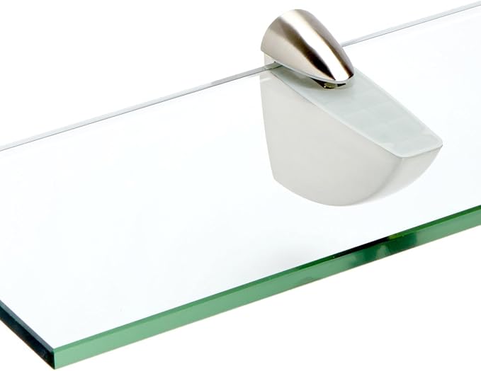 Spancraft Glass O-8x42-Brushed Steel Oriole Glass Shelf, Brushed Steel - Image 2