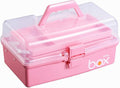 12'' Three-Layer Clear Plastic Storage Box by Kinsorcai