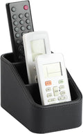 PU Leather Remote Control Holder, Small Desk Organizer Office Supply Bedside by NICLNGSH