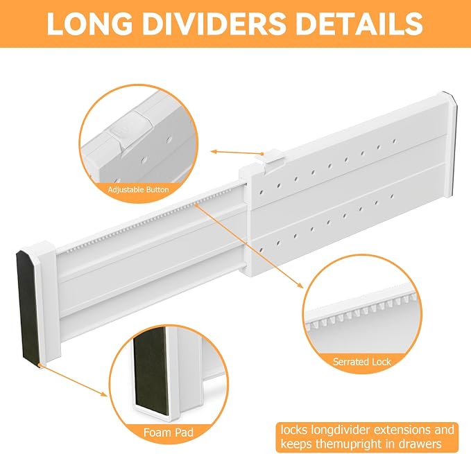 REBECAT 12 Pack Drawer Dividers - Image 7
