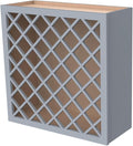 Solid Wood RTA Wine Bottle Rack Wall Cabinet by CozyHommie