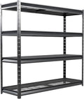 The Atlas 77” Ultra Wide 4-Tier Metal Garage Shelving 10, 000 lbs Capacity by Shuntong