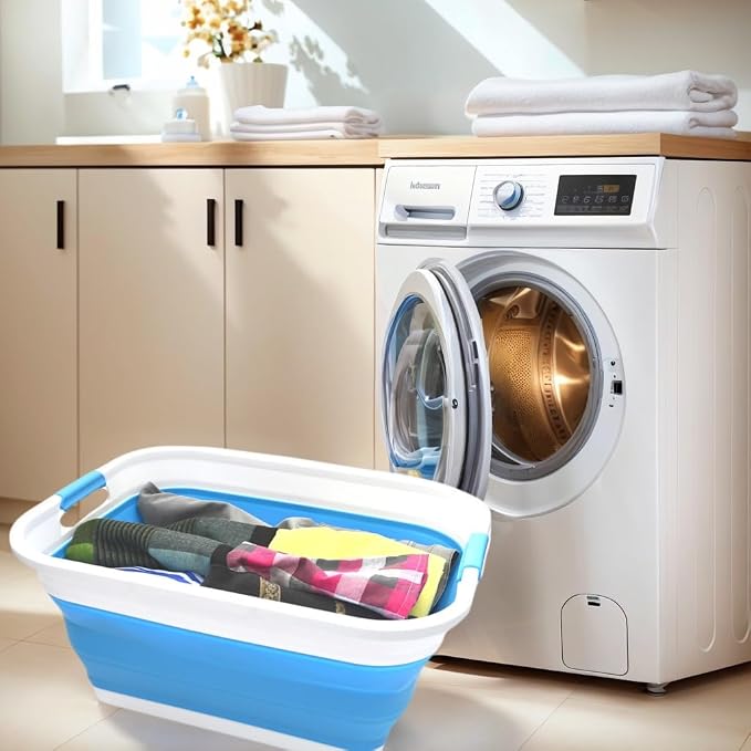SAMMART 41L Collapsible Plastic Laundry Basket - Image 2