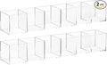 dedoot Clear Drawer Organizer, 6 Compartments Acrylic Organizer Durable Plastic by dedoot