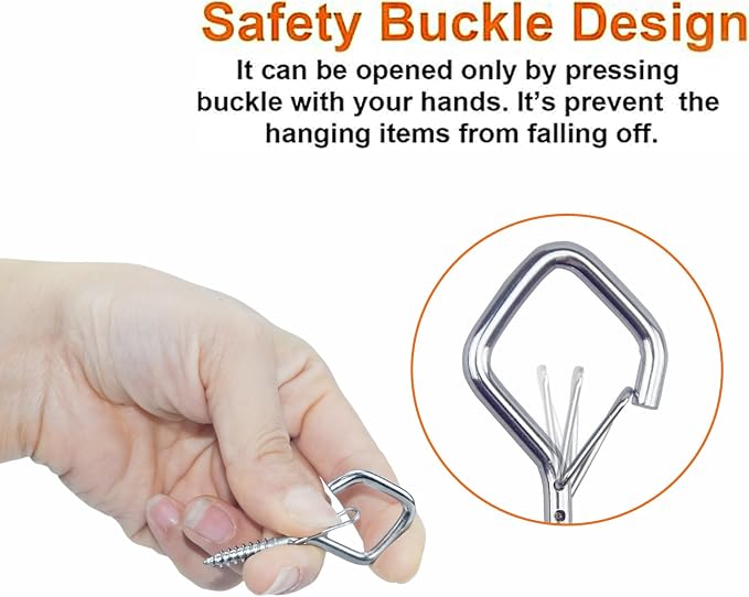10 PCS Eye Screw Hooks for Hanging Heavy Duty - Image 3