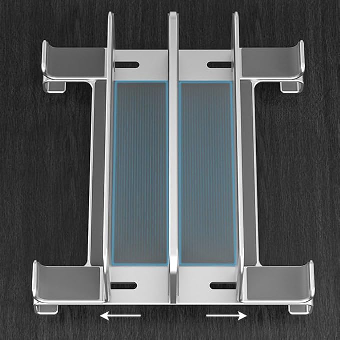 Vertical Laptop Stand Holder, Compatible Desktop Laptop Holder, Adjustable - Image 8