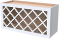 Solid Wood RTA Grid Wine Rack Cabinet by CozyHommie