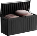 80 Gallon Resin Deck Box, Outdoor Waterproof Storage Containers, Lockable Patio by GGYI