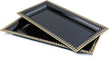 2 Pack Black Bathroom Vanity Tray by Leemxiiny