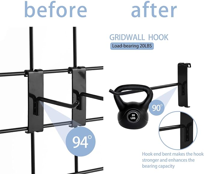 Gridwall Hooks 4 Inch, Heavy Duty Gridwall Hook - Image 4