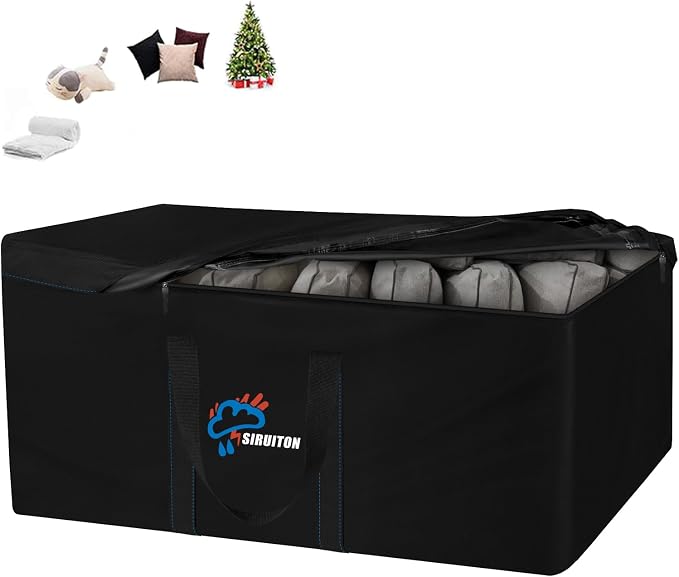 SIRUITON 69”L x 29.5”W x 21.6”H Outdoor Cushion Storage Bag, Patio Furniture by SIRUITON