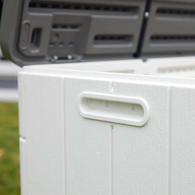 100 Gallon Outdoor Storage Box Waterproof Lockable Resin Deck Box Large - Image 5