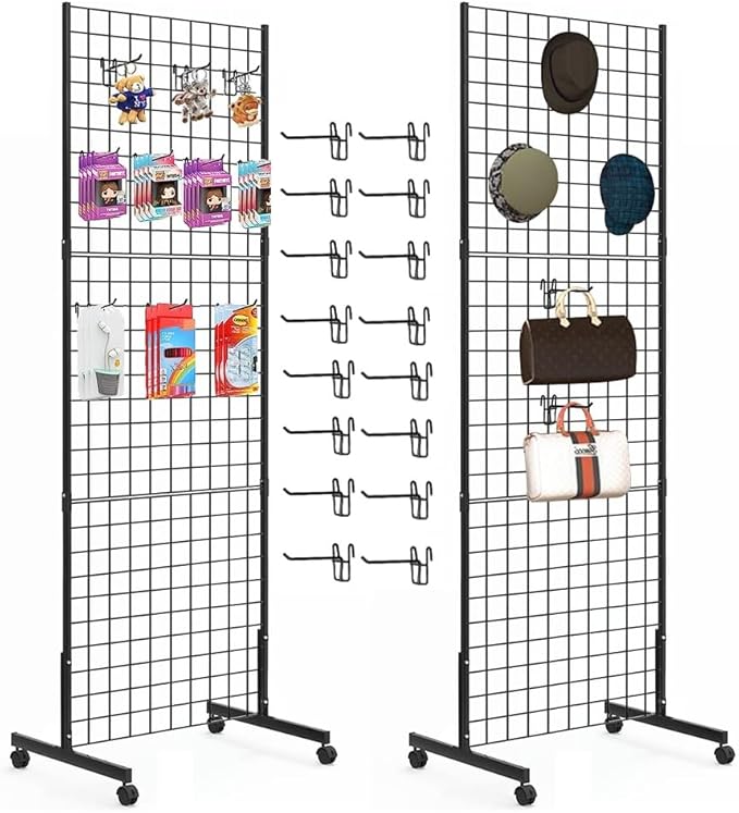 Eastern Tree 2 Packs 2'x 5' Six Pieces Gridwall Panels Stand by EasternTree