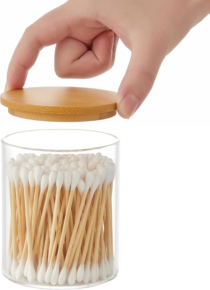 Glass Qtip Holder Dispenser - Image 4