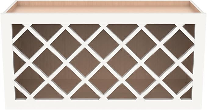 Solid Wood RTA Wine Bottle Rack Wall Cabinet - Image 4