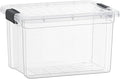 Superio Clear Storage Box with Lid, Plastic Container Bin by Superio