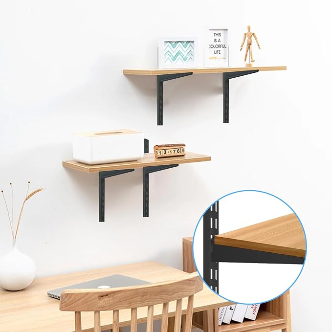 10 Pack 13‑Inch Adjustable Wire Shelf Brackets – Heavy‑Duty Double‑Track Closet - Image 6
