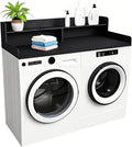 2-Tier Washer and Dryer Countertop Shelf, Laundry Room Storage & Organization by OXBZKMY