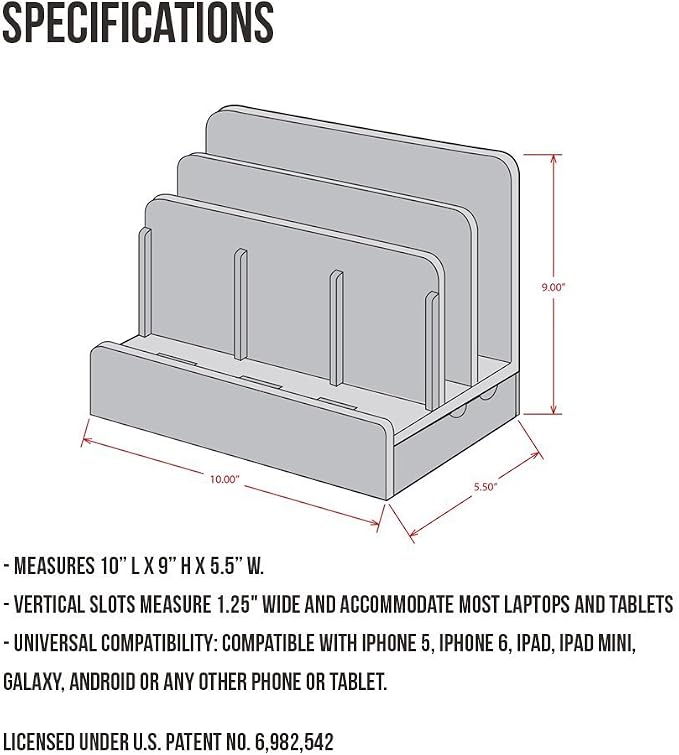 Great Useful Stuff G.U.S. Multi-Device Charging Station Dock & Organizer - Image 8