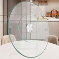 Lazy Susan 30.7 inch Glass Turntable Dining Table Large Round Serving Plate by Fansile