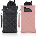 Double Eyeglass Case Soft Dual Glasses Case by FLYINGMAGE