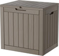 35 Gallon Resin Deck Box, Waterproof Outdoor Storage Box by Unknown