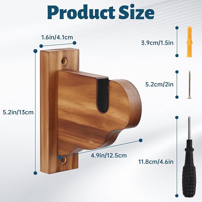 Skateboard Wall Mount, Wooden Horizontal Skateboard Rack Wall Hanger Display - Image 5