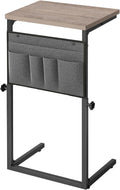 HOOBRO C Shaped End Table, 29.5’’ Adjustable Height Side Table by HOOBRO