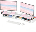 OPNICE Wood Desk Organizers and Accessories, Dual Monitor Stand Riser by OPNICE