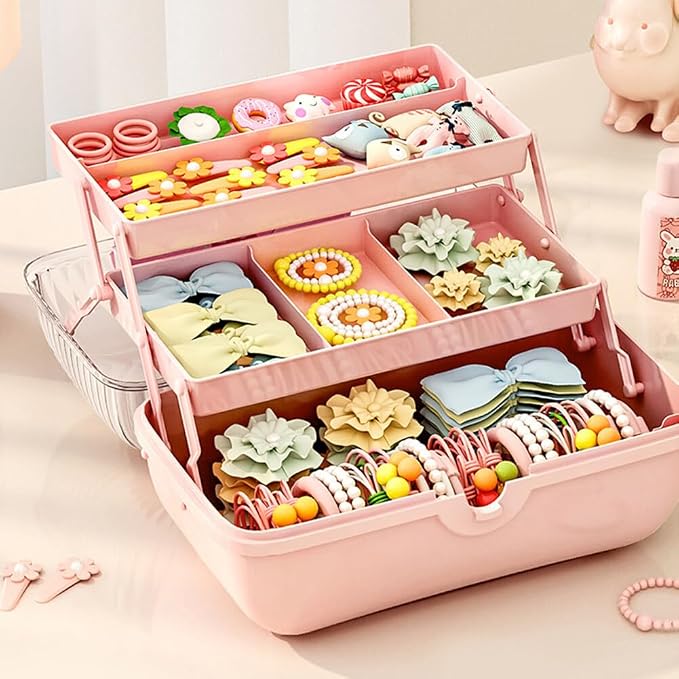 Girls Hair Accessories Storage Box Bow Switch Organizer Box Jewelry Box - Image 8