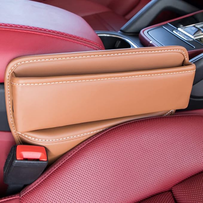 Riloer Car Organizers for Gap Leather Waterproof Car Seat Gap Fillers for Cars - Image 7