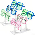 Set Of Two 3 Tier Acrylic Sunglasses Display Stands by Unknown