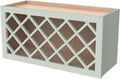 Solid Wood RTA Wine Bottle Rack Wall Cabinet by CozyHommie