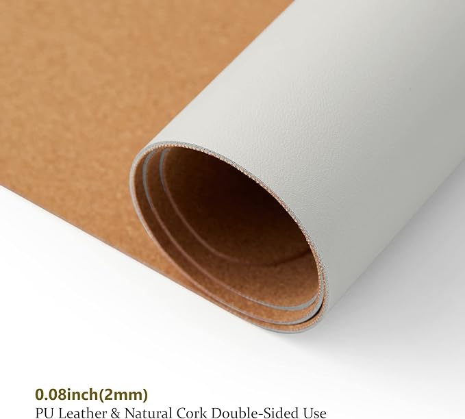 Cork Desk Mat - Small Dual-Sided Desk Pad - Image 3