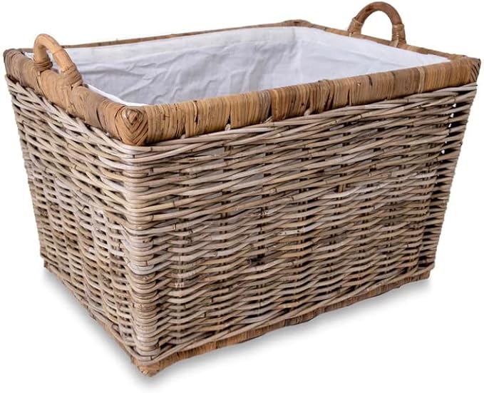 The Basket Lady Lift-Off Lid Wicker Storage Basket, 24.5 in L x 18 in W x 17.5 - Image 5
