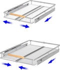 Pull Out Drawer Cabinet Organizer, Expandable Slide Out Storage Shelves by KIKIBRO