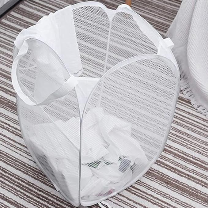 Larpur Pop Up Laundry Hampers, Portable Mesh Laundry Baskets, Collapsible - Image 4