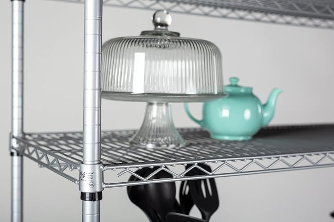 Omega 12" Deep x 24" Wide x 36" High 3 Tier Gray Starter Shelving Unit - Image 4