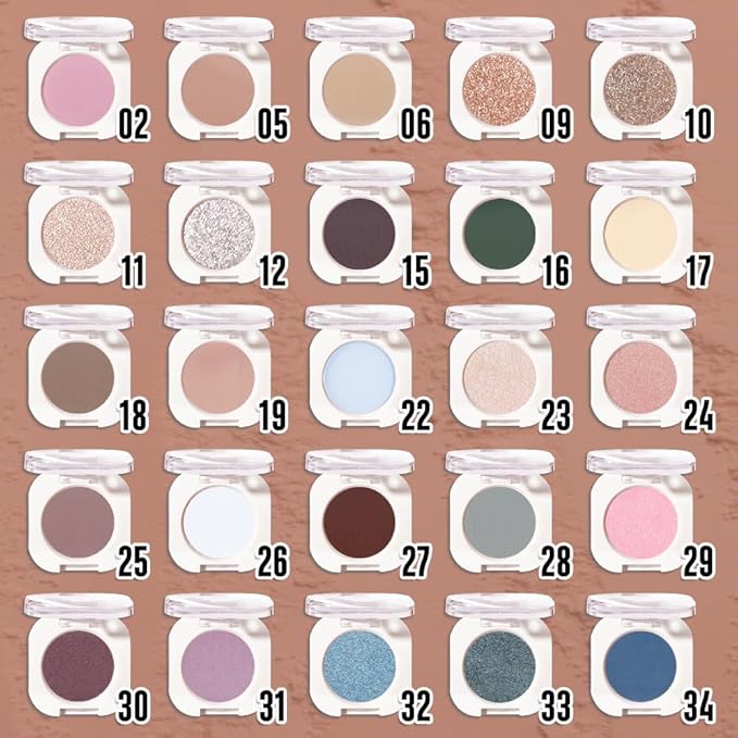 Light Brown Single Matte Eyeshadow Makeup, Neutral Powde Eye Shadow - Image 3