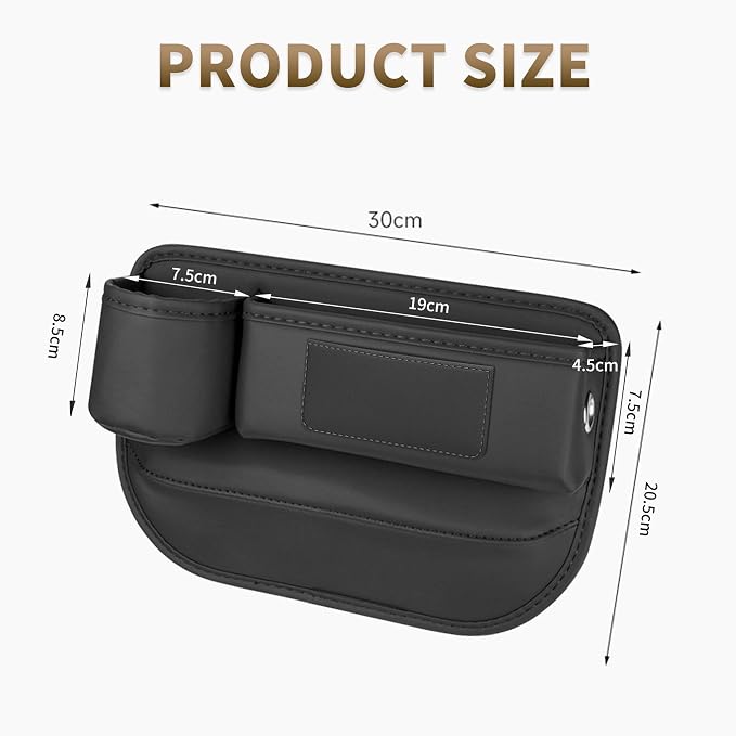 Kwak's 2 Pack Car Seat Gap Filler Organizer - Image 3