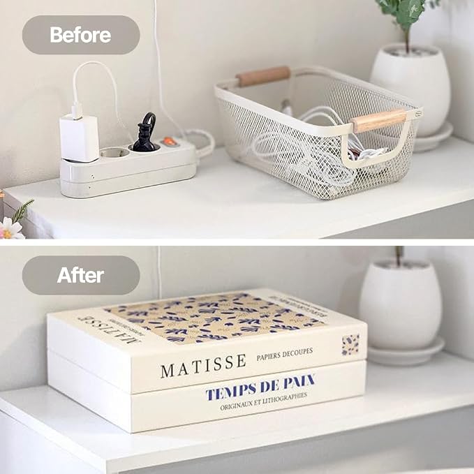 Book Shape Decorative Cable Management Box - Image 5