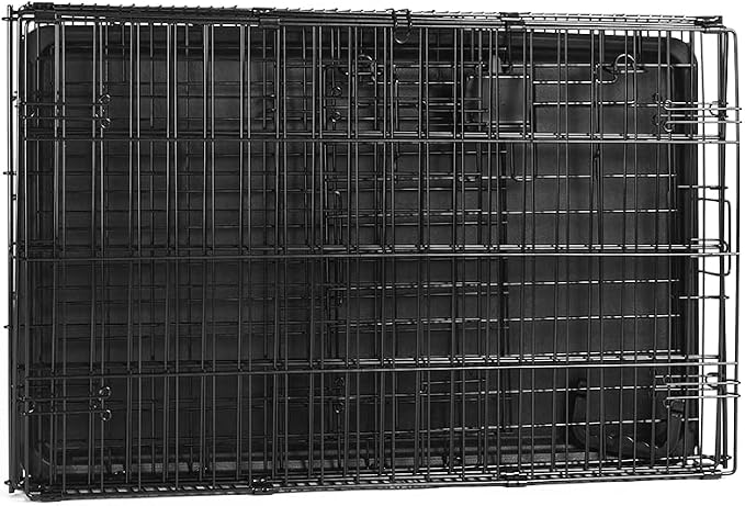 Amazon Basics Durable, Foldable Metal Wire Dog Crate - Image 4