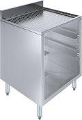 AmGood 22-1/2 in. x 24 in. x 30 in Stainless Steel Glass Rack Storage Cabinet by AmGood