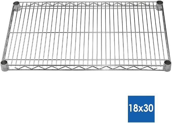 Shelving Inc. 18" d x 30" w x 84" h Chrome Wire Shelving - Image 2